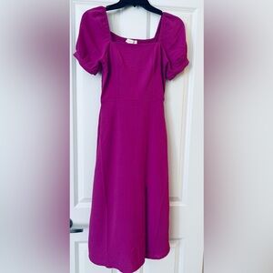 Elegant Magenta Maxi Dress